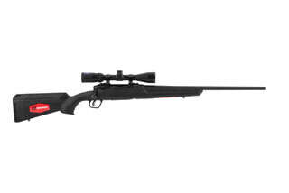 Savage Axis XP II 243 Win Bolt Action Rifle has a matte black carbon steel receiver